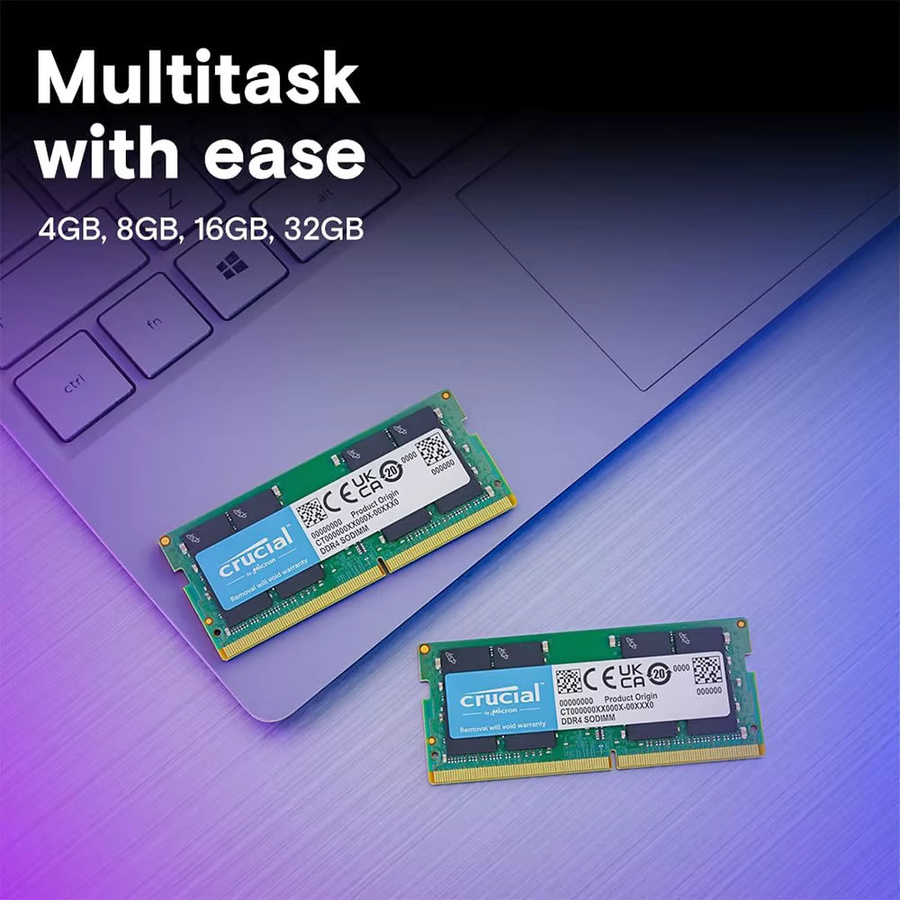 Crucial DDR4 RAM Notebook Speicher 8GB 3200MHz SODIMM 260Pin PC4-25600 in Grün - Bild 4