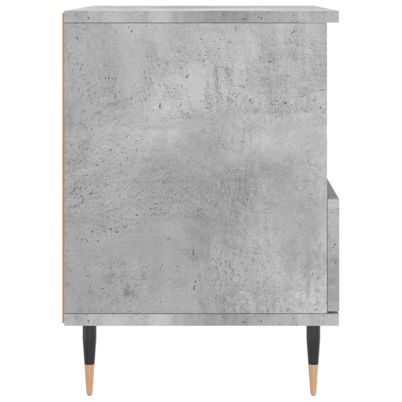 Vidaxl Nachttische 2er Set in Grau im modernen Design aus Beton und Metall, B/T/H: 40 x 35 x 50 cm - Bild 3