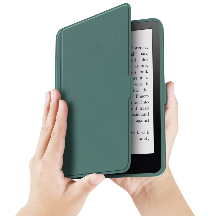 Magnetische Smart Cover Hülle für Tolino Shine Color 2024, Shine 5 2024 und Shine 4 2022 6 Zoll mit abnehmbarer transparenter Rückseite in Pink - Bild 2