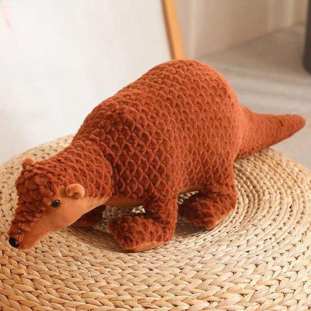 Kidsly Pangolin Plüschpuppen, Tiere, 70 cm, Braun - Bild 1