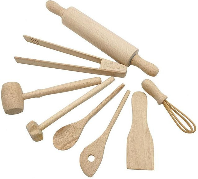 Favorite toy Küchenutensilien aus Holz, Spielküchenset, ab 3 Jahre - Bild 1