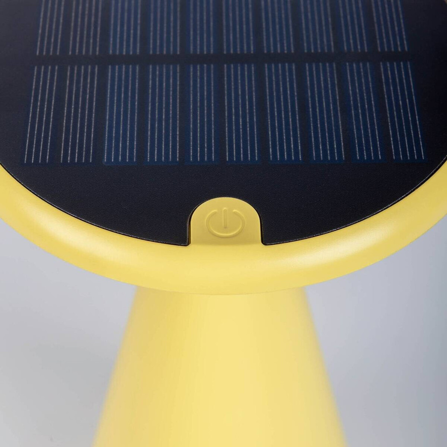 Näve Solar-Akku-Tischleuchte PALU LED-Außenleuchte gelb, B/T/H: 11,5 x 11,5 x 20 cm - Bild 2