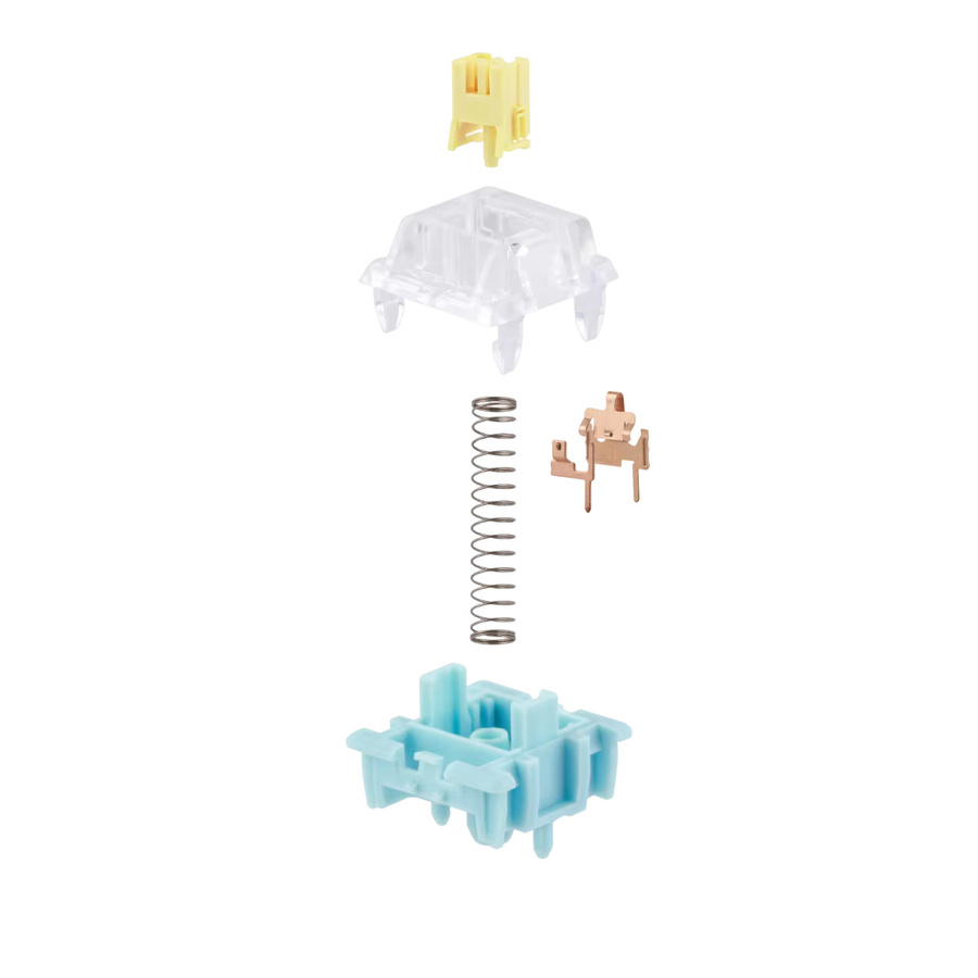 EPOMAKER Sea Salt Silent V2 Silent Linear Switch mit POM Stem und 5 Pins, 35 Stück, Multicolour, kompatibel mit MX-Tastenkappen - Bild 2