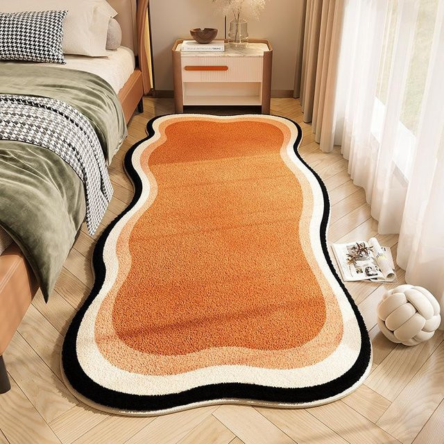 WTEMPO Bettvorleger und Teppich für Schlafzimmer oder Wohnzimmer, weich und pflegeleicht, B/B: 80 x 200 cm - Bild 1