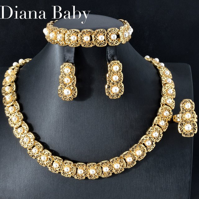 Schmuckset Diana baby, 18 Karat vergoldet, Zirkonia - Bild 1