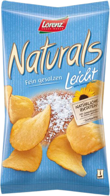Lorenz Naturals Chips leicht gesalzen 30 % weniger Fett 95 g - Bild 1