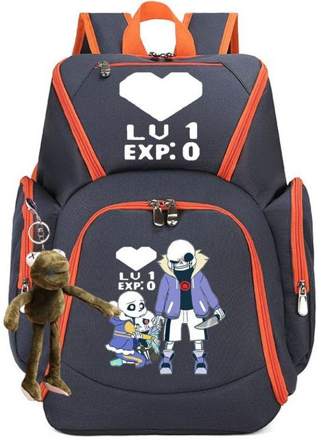 3-teiliges Schulrucksack-Set in Schwarz aus Oxford-Stoff mit großem Fassungsvermögen inklusive Federmäppchen und Schultergurt - Bild 1