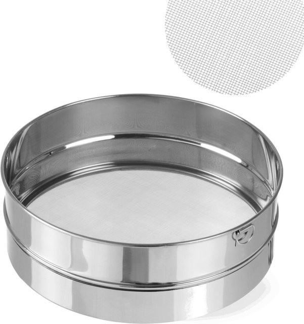 Hendi Edelstahl-Brotkrümel-Sieb, rund, Silber, Durchmesser: 24,7 cm - Bild 1