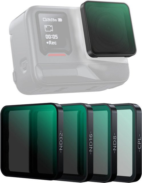Insta360 ND PL Filter-Kit für Insta360 ACE Pro2 und ACE Pro, 4er-Pack in Grau - Bild 1