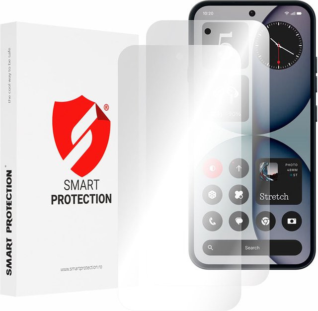 Smart Protection Premium Classic Schutzfolie für Nothing Phone (4a), transparent, 2er-Set aus Kunststoff - Bild 1