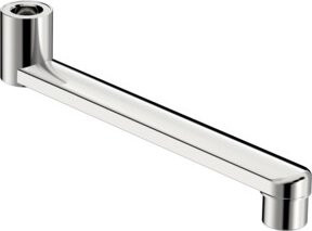 HANSACLINICA Hansa Auslauf für Waschbecken, Chrom, schwenkbar, Ausladung: 30 cm - Bild 1
