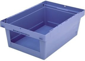 Bito Mehrwegbehälter stapelbar, taubenblau, B/T/H: 60,0 x 40,0 x 2,23 cm - Bild 1