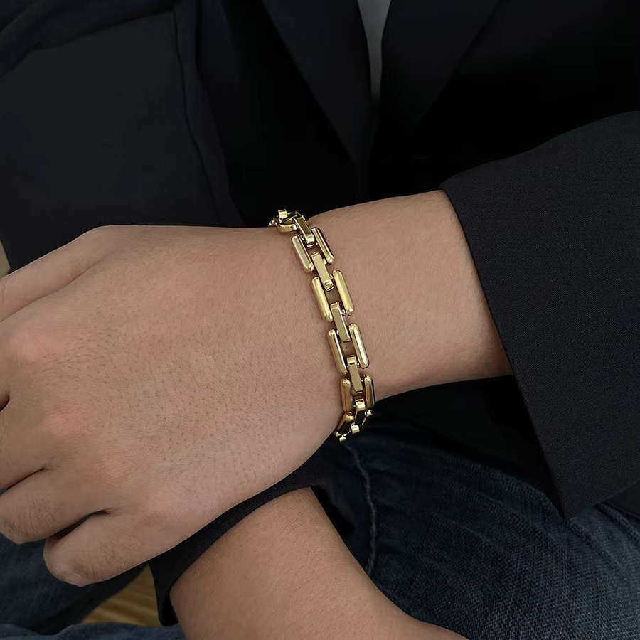 Slavena Armband, Edelstahl, vergoldet, Gold, Unisex - Bild 4