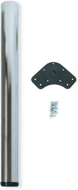 Emuca Tischbein aus Stahl in Nickel Satiniert, Höhe: 87 cm, Durchmesser: 6 cm - Bild 1