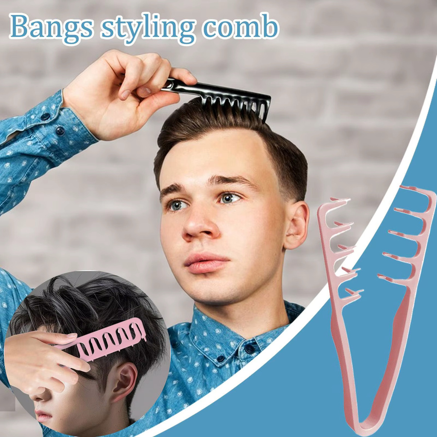 Volumengebender Haarstyling-Kamm mit breiten Zähnen, Normales Haar - Bild 6