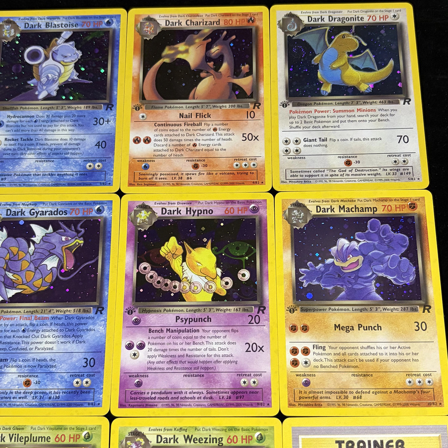 Keeppley PTCG Vintage Team Rocket 1st Edition New-Holo Karten-Set, Sammlerspielzeug - Bild 3