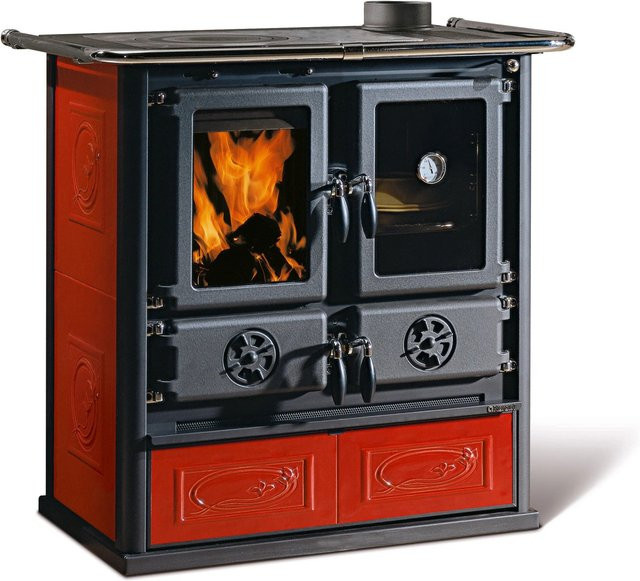 La Nordica Holzherd Rosetta Kacheln Rot 7,2 kW - Bild 1
