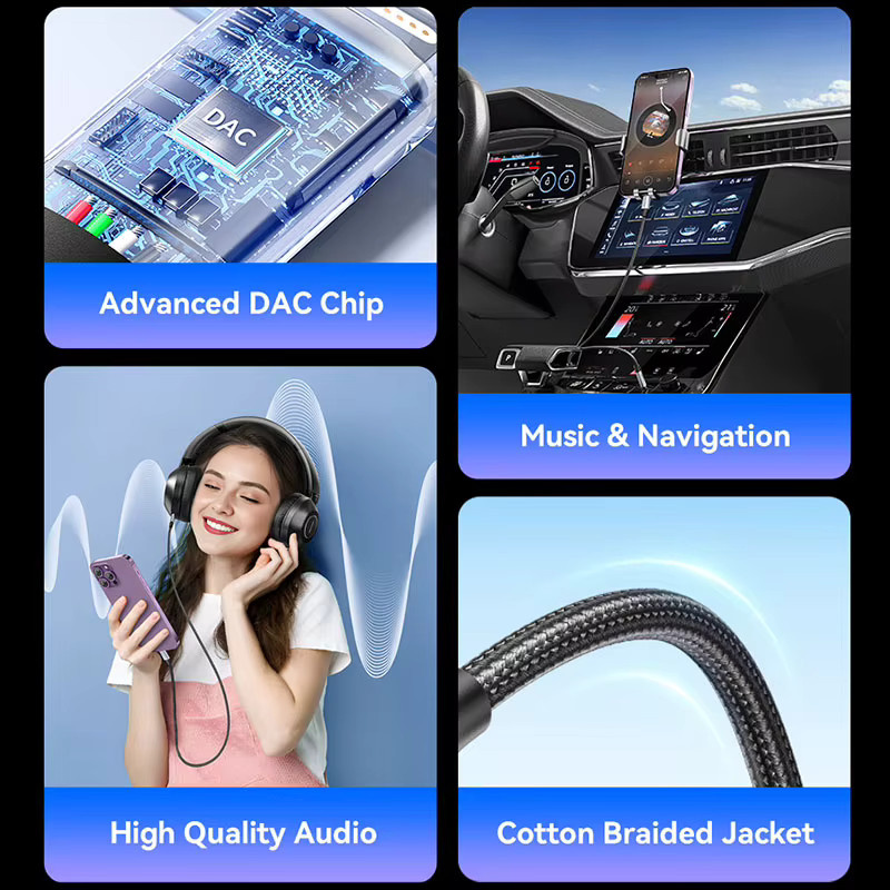 Vention Lightning auf 3,5 mm Klinke DAC Audio Adapter für iPhone und iOS Geräte - Bild 2