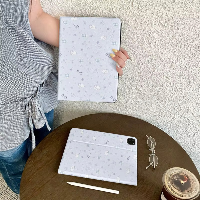 Ins Star Rabbit Tablet Hülle für iPad Pro 10/11 Zoll und iPad Air (3., 4., 5. Gen) in Weiß - Bild 2