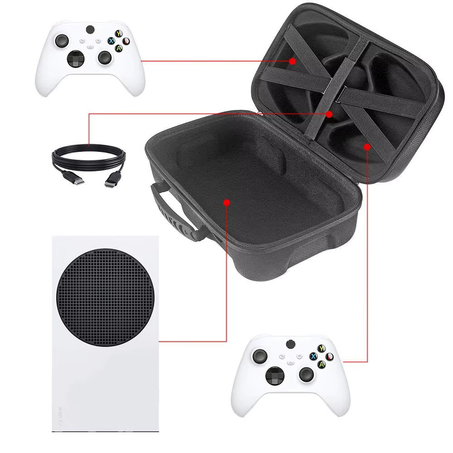 TECTINTER Tragbare EVA-Hardshell Aufbewahrungstasche für Xbox Series S in Schwarz - Bild 6