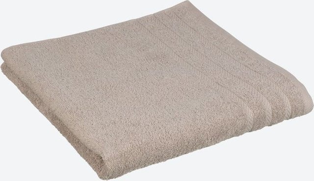 Frottee-Duschtuch CLASSIC aus Baumwolle mit Bordüre, Weiß oder Beige, B/H: 70 x 140 cm - Bild 1