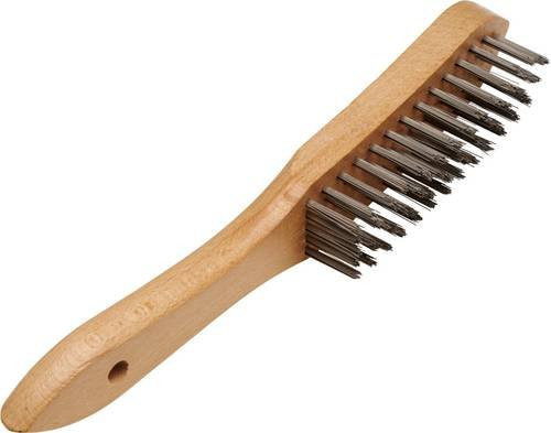 Rhodius TOPline Handbürste SHBG, 5 Reihen, gerade, für Stahl, 12 Stück - Bild 1