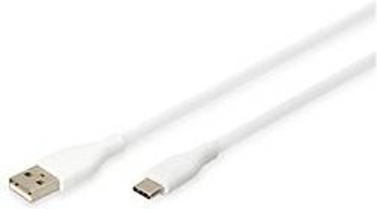 Digitus USB 2.0 Anschlusskabel USB-A auf USB-C in Weiß (matt), 2,00 m - Bild 2