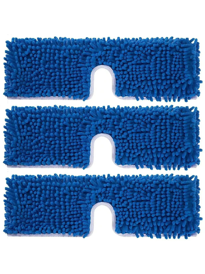 3er Pack Mikrofaser-Mopp-Nachfüllungen in Blau, kompatibel mit Vileda und O-Zeder, waschbare Ersatz-Moppköpfe für Nass- und Trockenreinigung - Bild 4