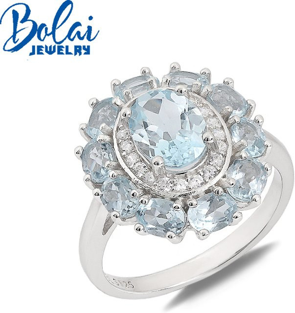bolaijewelry Ring 925 Silber, Topas, Damen - Bild 1