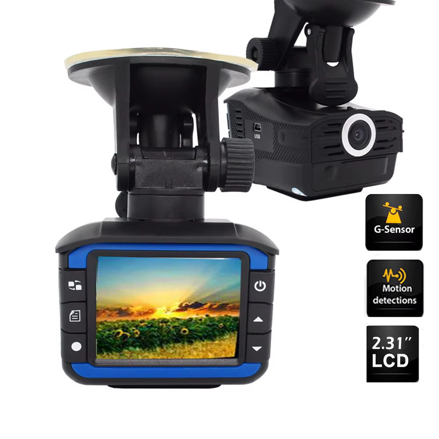 VGR3 Auto-Dashcam mit HD-Aufnahme und 150-Grad-Linse in Schwarz - Bild 2