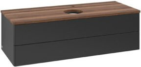 V&B Waschtischunterschrank Antao ohne Frontstruktur, Farbe: Blau, B/T/H: 120 x 36 x 50 cm - Bild 1