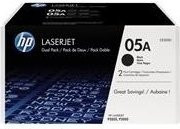HP Toner CE505D 05A Doppelpack Schwarz für Laserdrucker - Bild 1