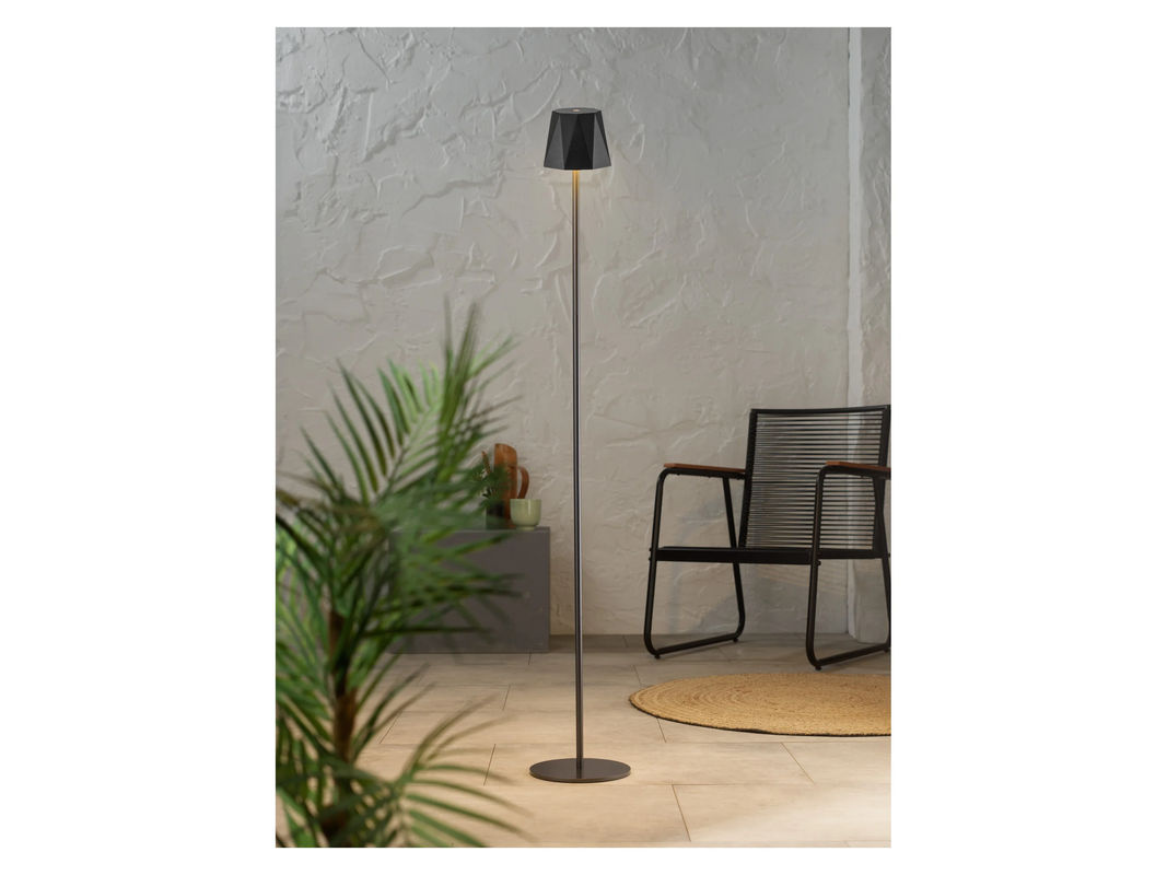 LIVARNO HOME LED-Akku-Stehleuchte in Grau mit dimmbarer Touch-Funktion und Facettenform - Bild 2