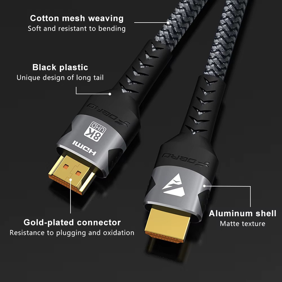FDBRO HDMI 2.1 Kabel für 8K@60Hz und 4K@144Hz Digitalkabel für Laptops, Xbox und Xiaomi - Bild 4