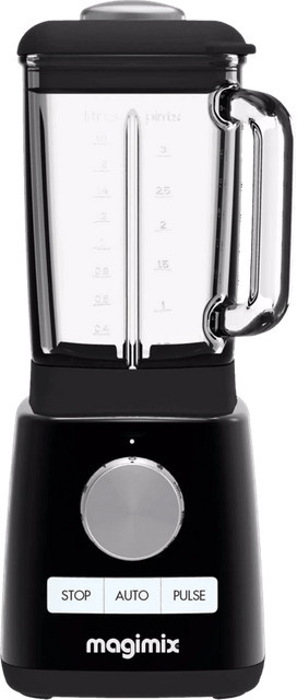 Magimix Power Blender Schwarz mit Glasbehälter und 1300 Watt - Bild 1