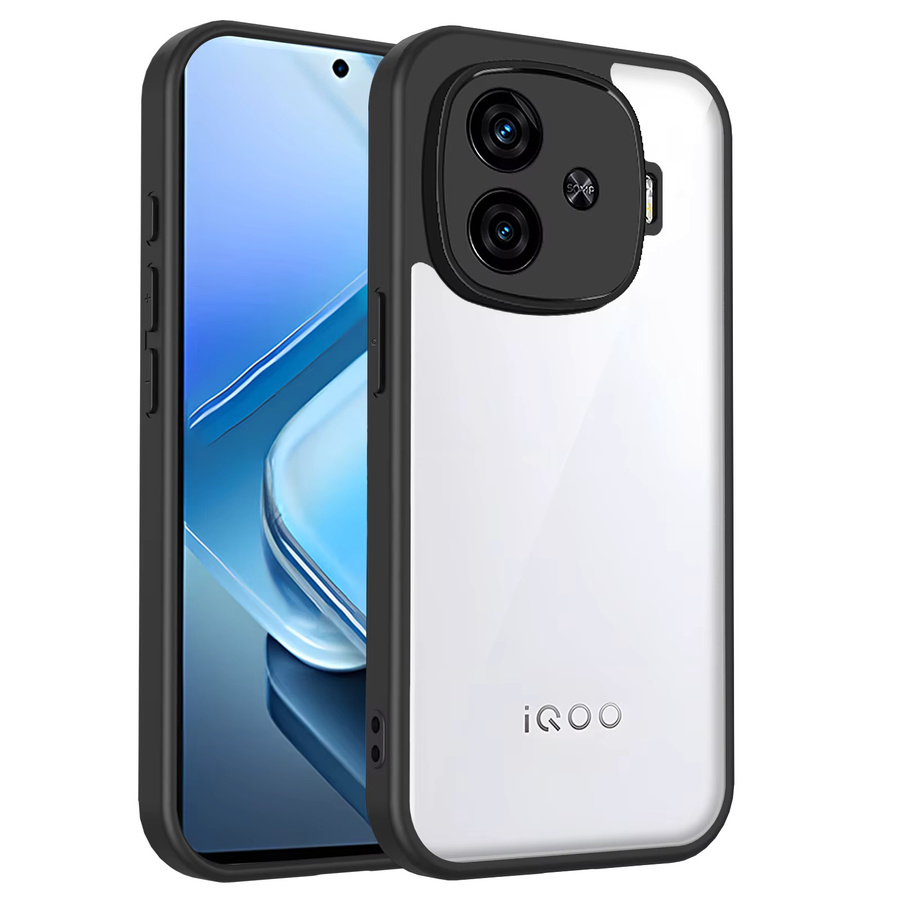 Schutzhülle für Vivo IQOO Z9 Turbo und IQOO Z9 Turbo+ mit transparenter, matter Rückseite und Luftpolster-Silikon-Stoßfänger - Bild 2