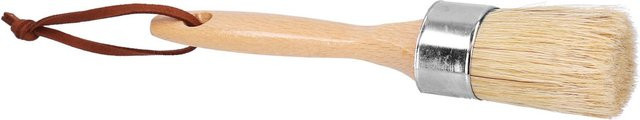 Ovaler Borstenpinsel von KONNWEI als Rundpinsel und Schrubbbürste für Möbel und Heimdekor in Beige - Bild 1