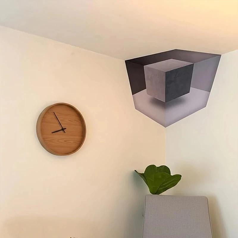 Meiteai-Home 3D Wandaufkleber mit unmöglichen Ecken für eine kreative Illusion zur Wanddekoration - Bild 5