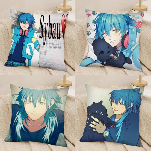 D-Dramatical M-Murder Aoba Seragaki Kissenbezug, quadratischer Grafik-Kissenbezug in Multicolour, B/B/B: 40 x 40 x 40 cm - Bild 1
