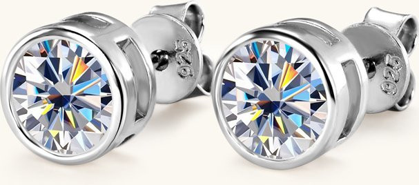 SAY Ohrringe 925 Silber, Zirkonia, 8 mm, Damen - Bild 1