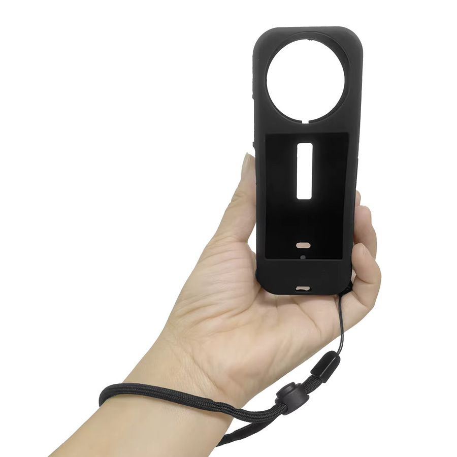 Schutzhülle aus Silikon für Insta360 X4 Action Kamera in Schwarz - Bild 3