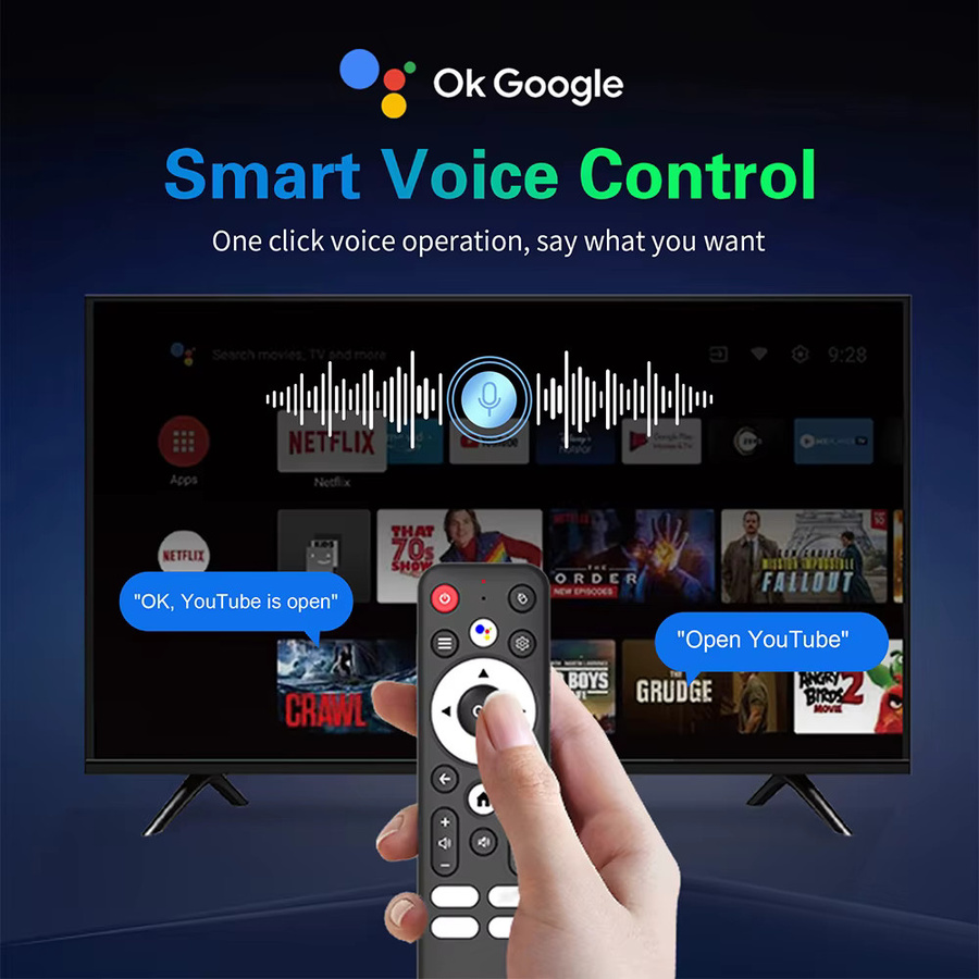Android Smart TV Box T8S 8K Media Streamer mit Dual UI, Wifi6, 8GB RAM, 128GB Speicher, RK3518 und Google Assistant in Schwarz - Bild 2