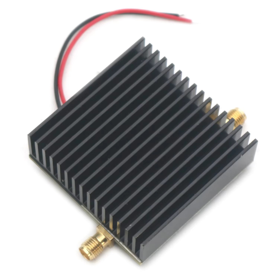 Dykbcells RF Leistungsverstärker 4W 1MHz-800MHz VHF UHF 36dB für Amateurfunk und Walkie Talkie in Schwarz - Bild 3