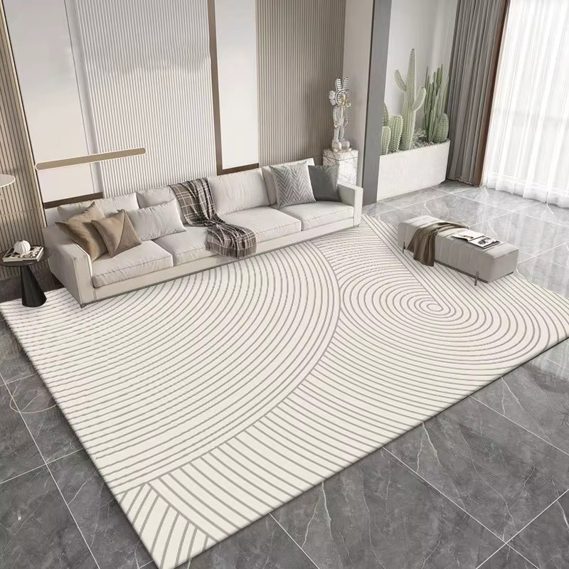 Waschbarer Teppich im skandinavischen Design in Beige für Wohnzimmer und Schlafzimmer - Bild 2