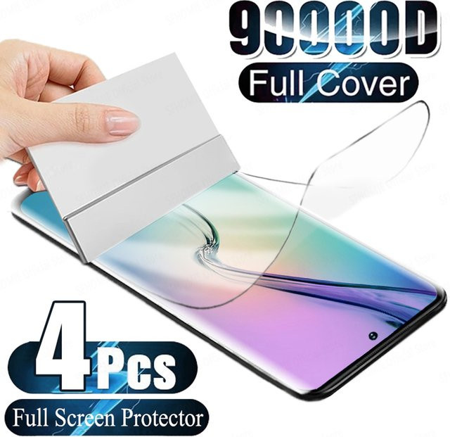 4er Pack Hydrogel Displayschutzfolie für Samsung Galaxy S24 S23 S22 S21 S20 S10 S24 Ultra S23 Plus S22 Plus S21 Plus sowie Note 20 Note 10 Note 9 Note 8 in Transparent - Bild 1