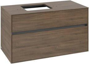 V&B Waschtischunterschrank Collaro in Arizona Oak mit Waschbeckenanschluss links, B/T/H: 100 x 54,8 x 50 cm - Bild 1
