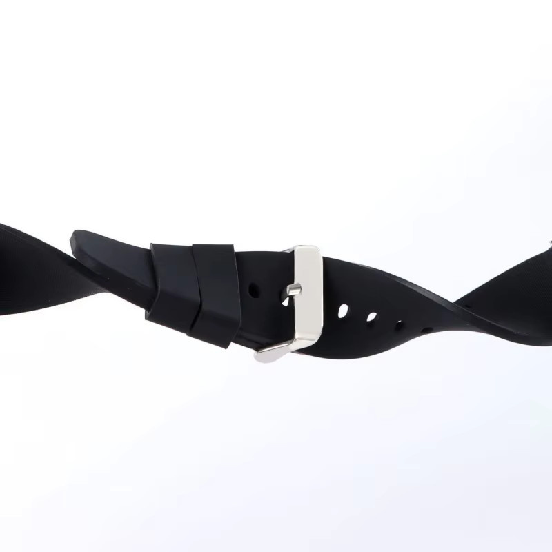 Zhangeer Uhrenarmband Silikon, Schwarz, Unisex, 18-22 mm - Bild 4