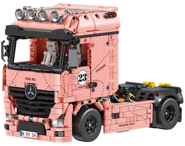 Amerikanische LKW-Führerhaus Bausteine, Traktor-Einheit Modell, 1000 Teile, ab 14 Jahren - Bild 1