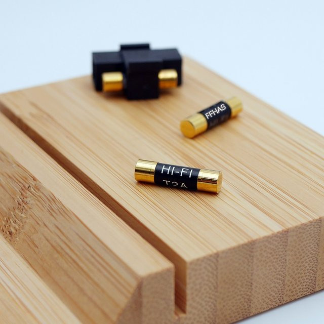 FFHAS HiFi-Audio-Sicherungen 5N reines Silber und Gold, Nano-beschichtet, 5 x 20 mm, langsam träge - Bild 1