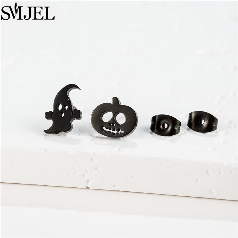SMJEL Ohrstecker Edelstahl, Asymmetrie, Unisex - Bild 2